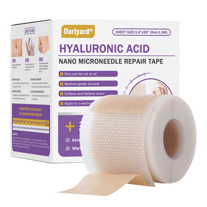 ✅Official Store |Ourlyard® Hyaluronic Acid Nano Microneedle Repair Tape🍁🏥(Treatment of old and new scars, reduction of surgical scars, stretch marks, keloids, acne, burns, warts, dermatomes and varicose veins)